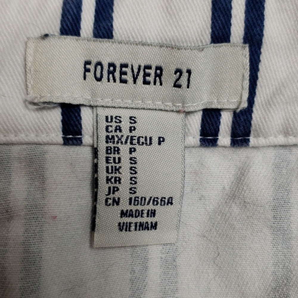Forever 21 striped mini skirt size small - Picture 4 of 4